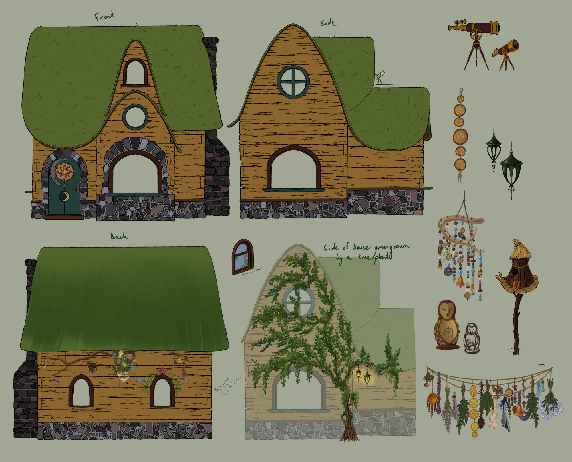 Witch&#39;s House orthographic view and details